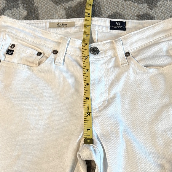 AG Adriano Goldschmied The Stilt Cigarette Skinny White Jeans Size 26 EUC - Picture 6 of 7